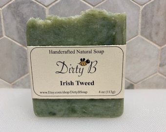Irish Green Tweed Natural Soap