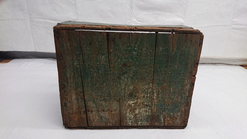 vintage antique wood toolbox