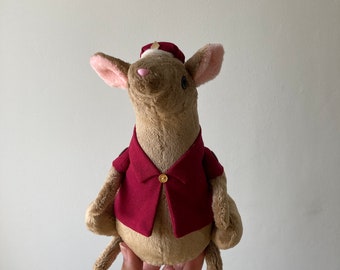 Muñeco de peluche de rata de circo Coraline, hecho a pedido