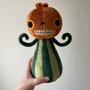 Enoch pumpkin art doll from over the garden wall - made to order.