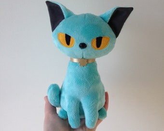 Lying cat plushie - saga comic