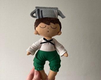 Over the garden wall doll - Greg - made to order.