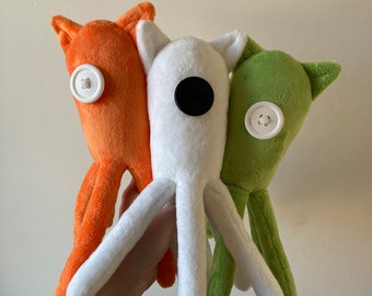 Peluche de pulpo/calamar de Coraline para Halloween de la película Coraline.