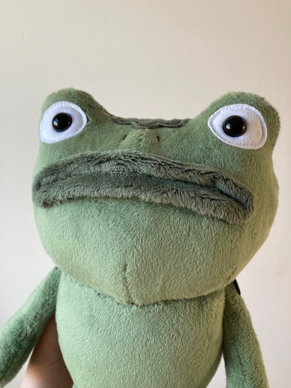 Medium Frog of many names plushie Over the garden wall made to order