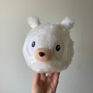 Pelúcia mágica branca do Woff do desenho animado Hilda