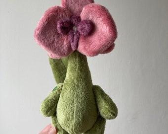 Dusky pink orchid flora folk doll