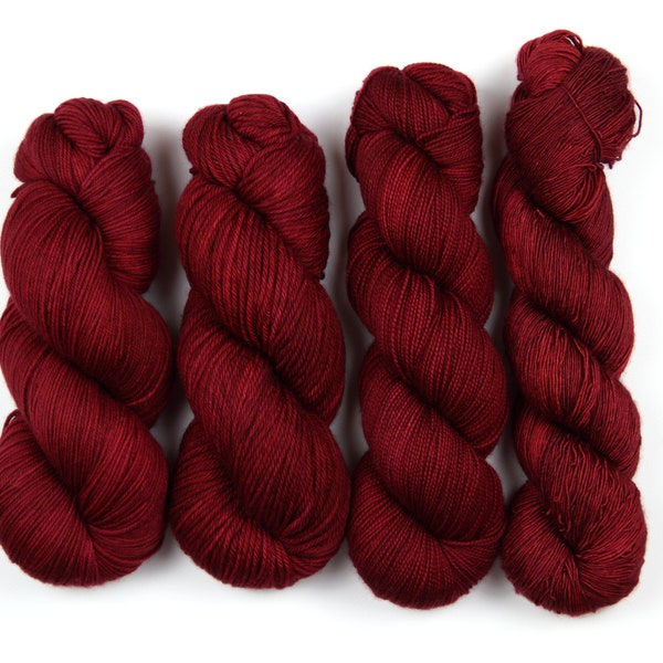 Hand dyed yarn / "Sacrifice" / ready to ship / merino wool / knitting / crochet / sock / DK