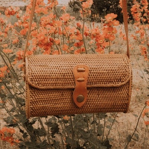 VEGANE Clutch, Rattan Geldbörse, Korb Geldbörse, Rattan Tasche, Korb Geldbörse, Vegan Leder Geldbörse, Stroh Crossbody Geldbörse, Muttertagsgeschenk für Sie