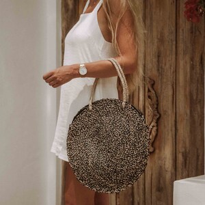 Round Grass Bag, Black Grass Tote, Natural Grass Bag, Beach Bag, Round Shoulder Bag, Tote Bag, Handwoven Bag, Mothers Day Gift for Her