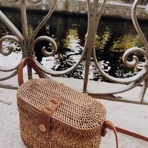 Rattan Bag, Basket Purse, Straw Bag, Wicker Purse, Basket Bag, Crossbody Bag, Wicker Bag, Rattan Purse, Straw Purse, Mothers Day Gift image 8