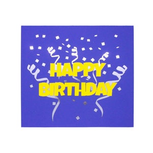 Carte d’anniversaire pop up personnalisable avec des numéros fabriqués à la main au Royaume-Uni image 3