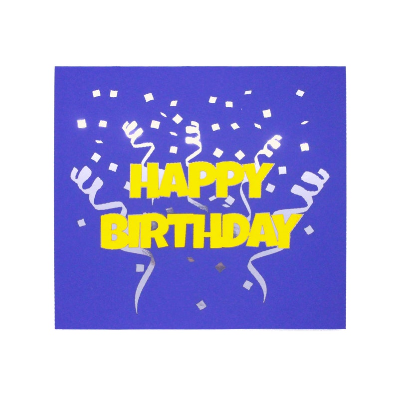 Carte d’anniversaire pop up personnalisable avec des numéros fabriqués à la main au Royaume-Uni image 3