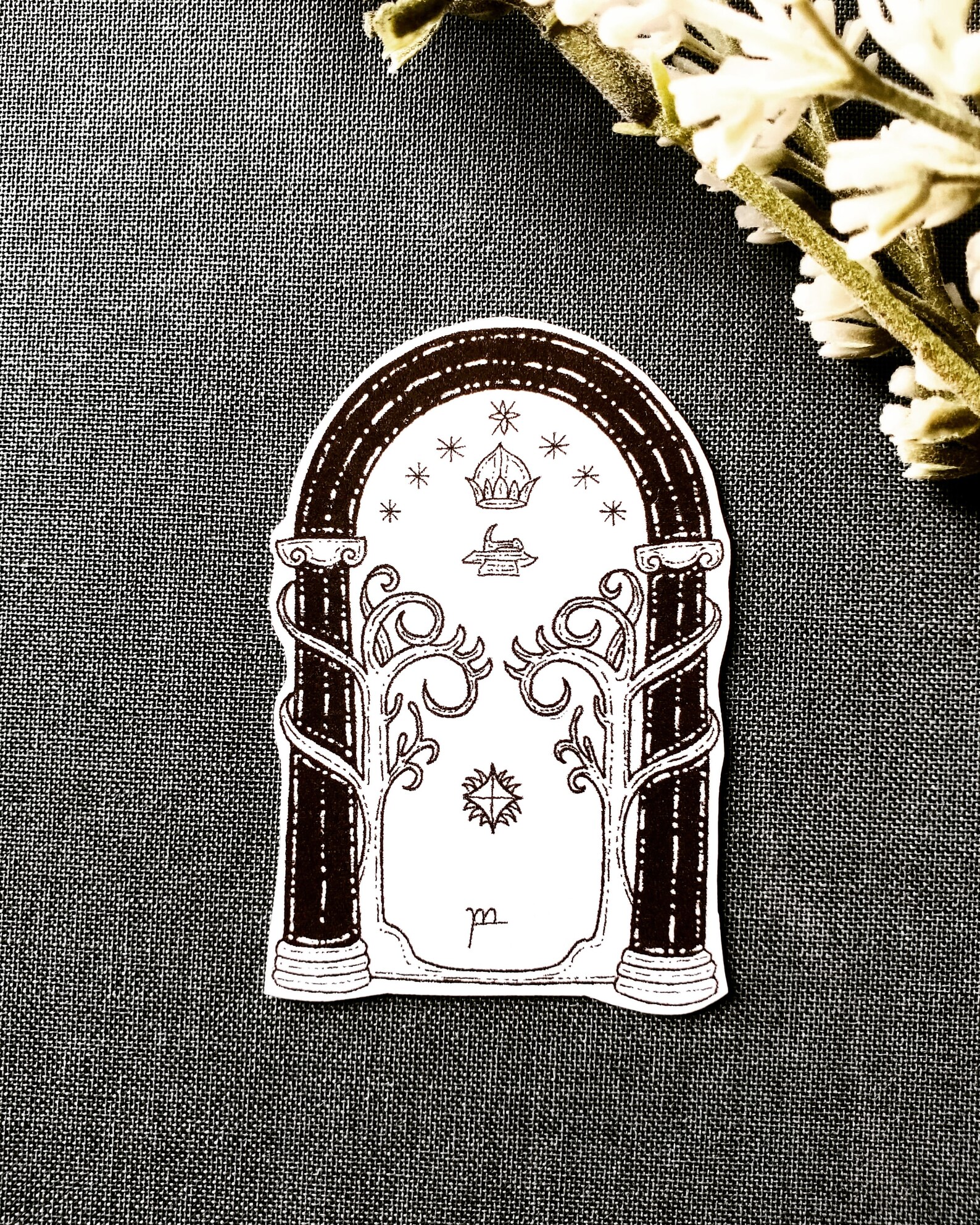 Doors of Durin Moria LOTR Fan Art Stickers Decals LOTR Etsy