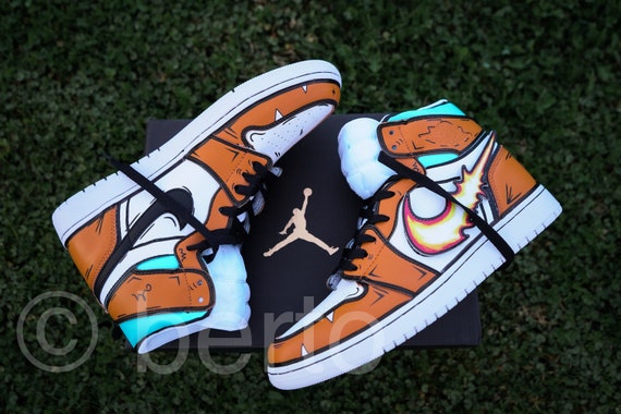 painted jordans