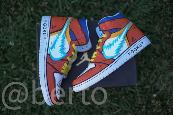 custom goku jordans