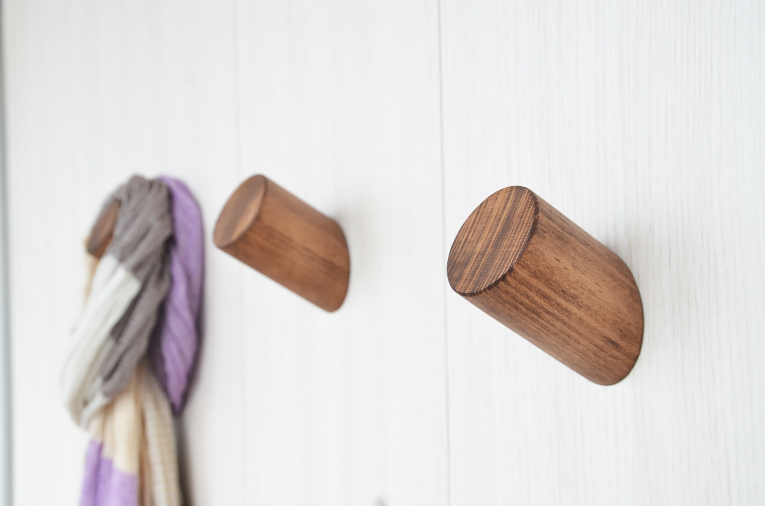 GROßER Wandhaken aus Holz Moderne Massivholzhaken für Wand | Etsy