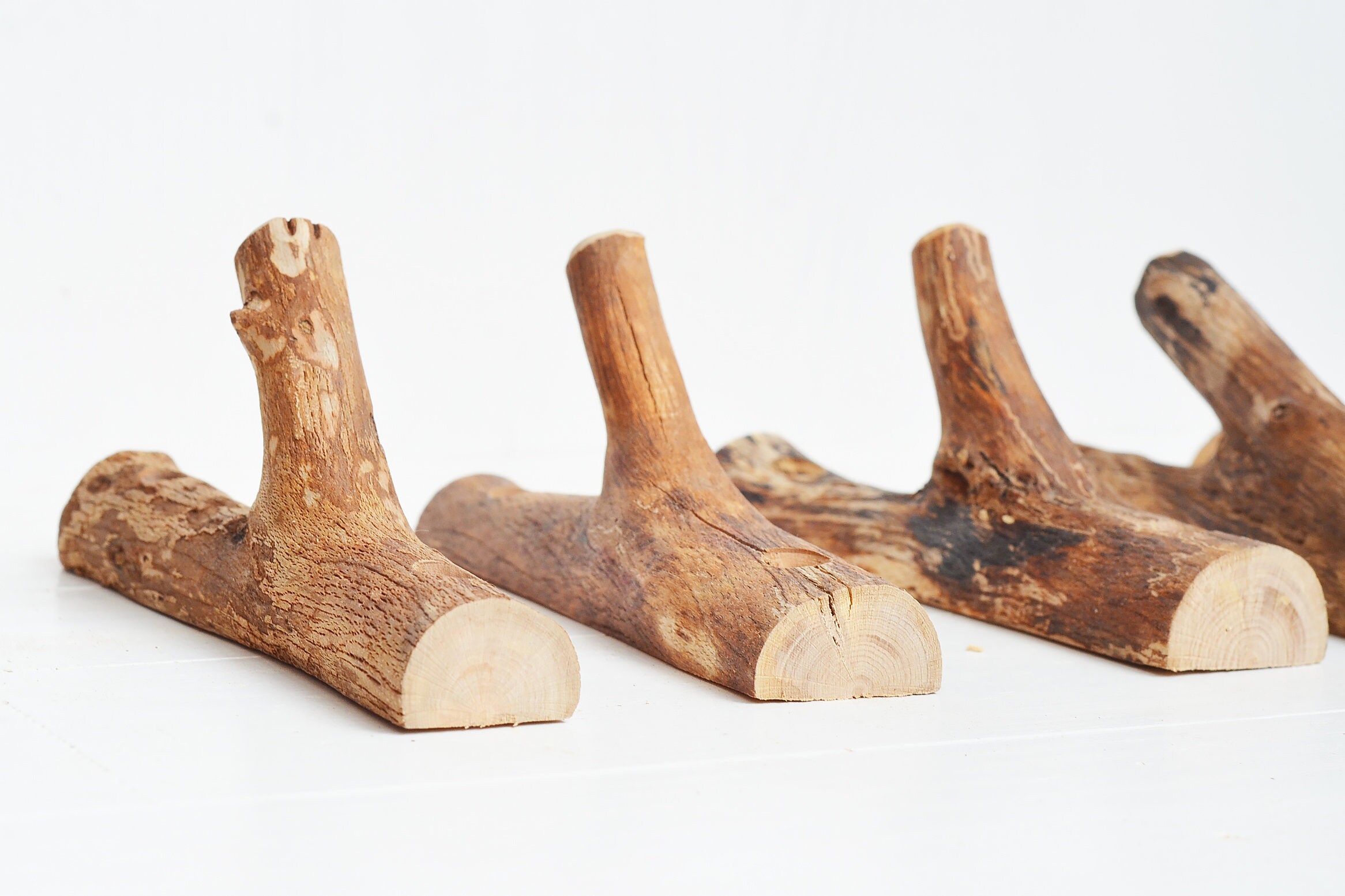 Tree Branch Hooks Solid Natural Wood Hook Wooden Rustic Coat Etsy UK