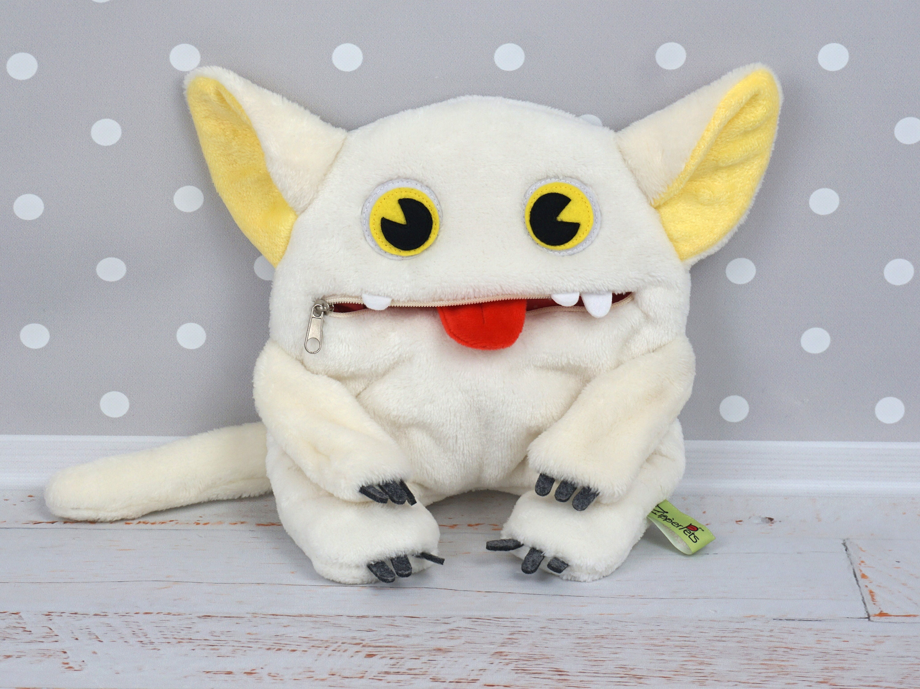 Plushie monster zipper mouth toy Etsy