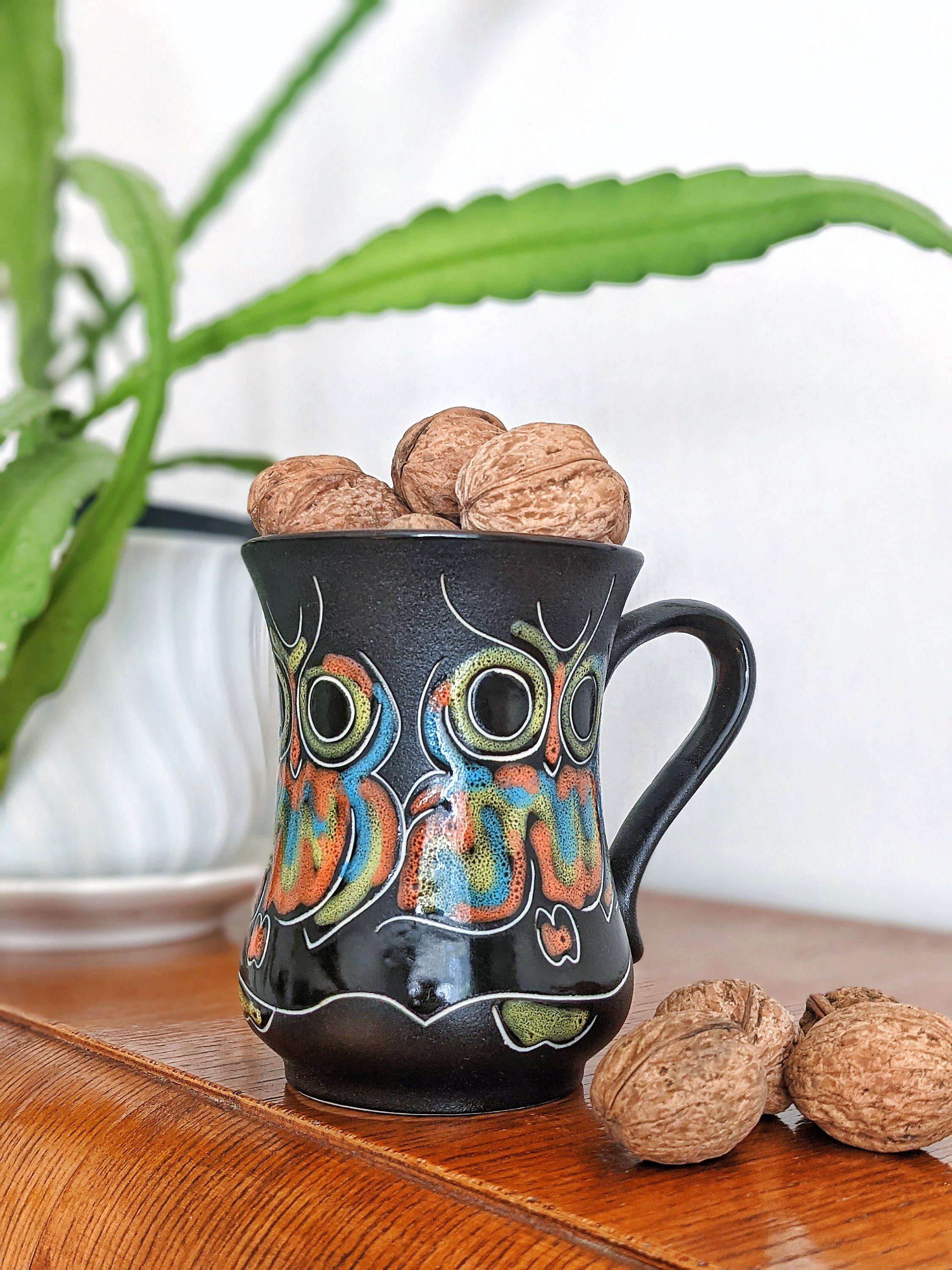 Owl gift 430ml Funny owl 14.5 fl oz Owl mug Handmade cup