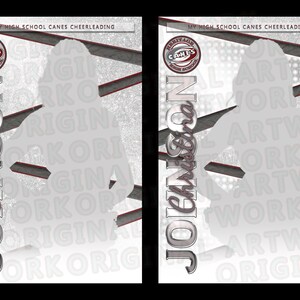 Diamonds and Glitter - Gray and Maroon Senior Banner Cheerleading Cheer Allstar Dance Gymnastics