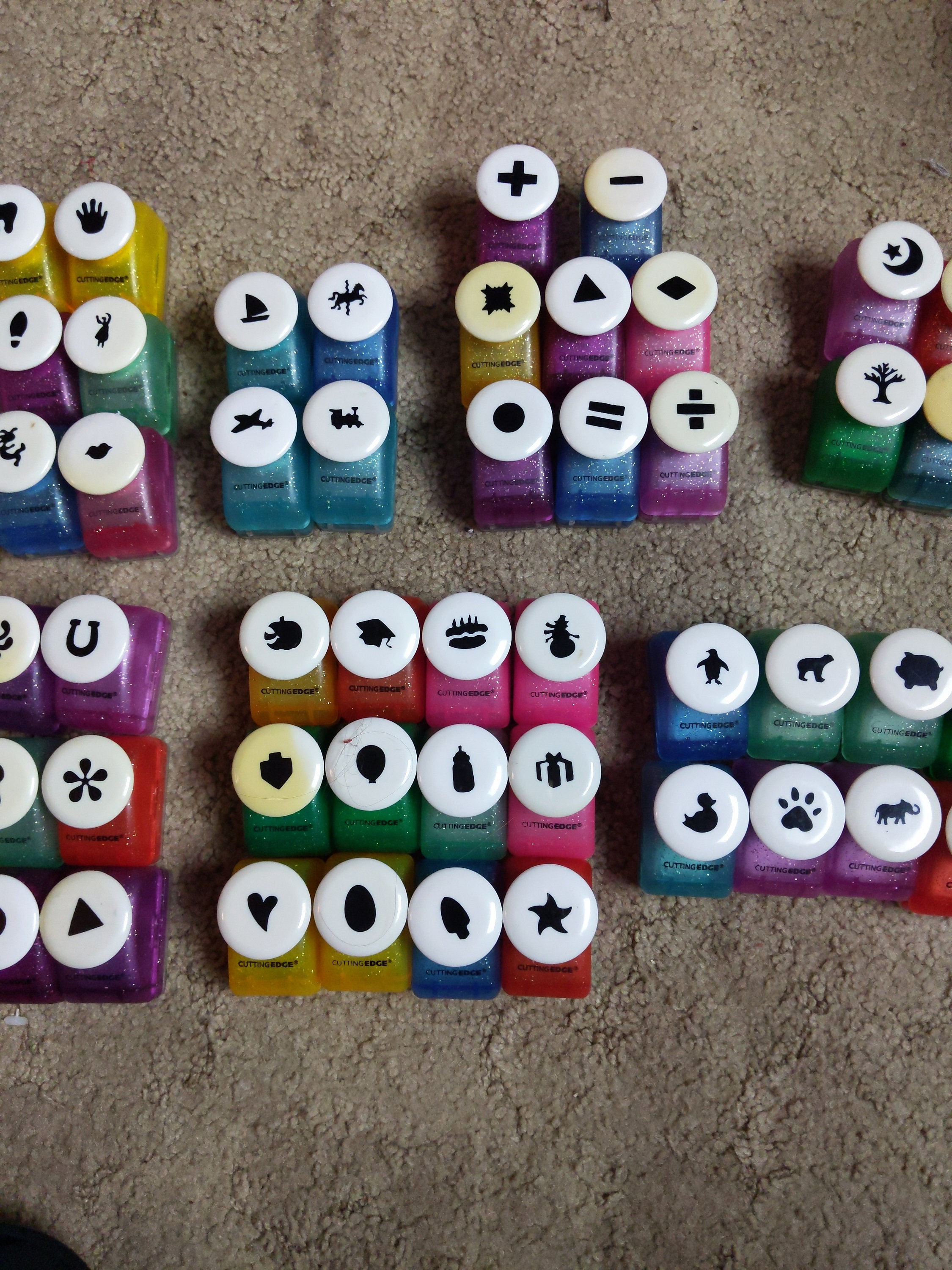 Cutting Edge Paper Punch Lots Animals People Outdoors Math Etsy