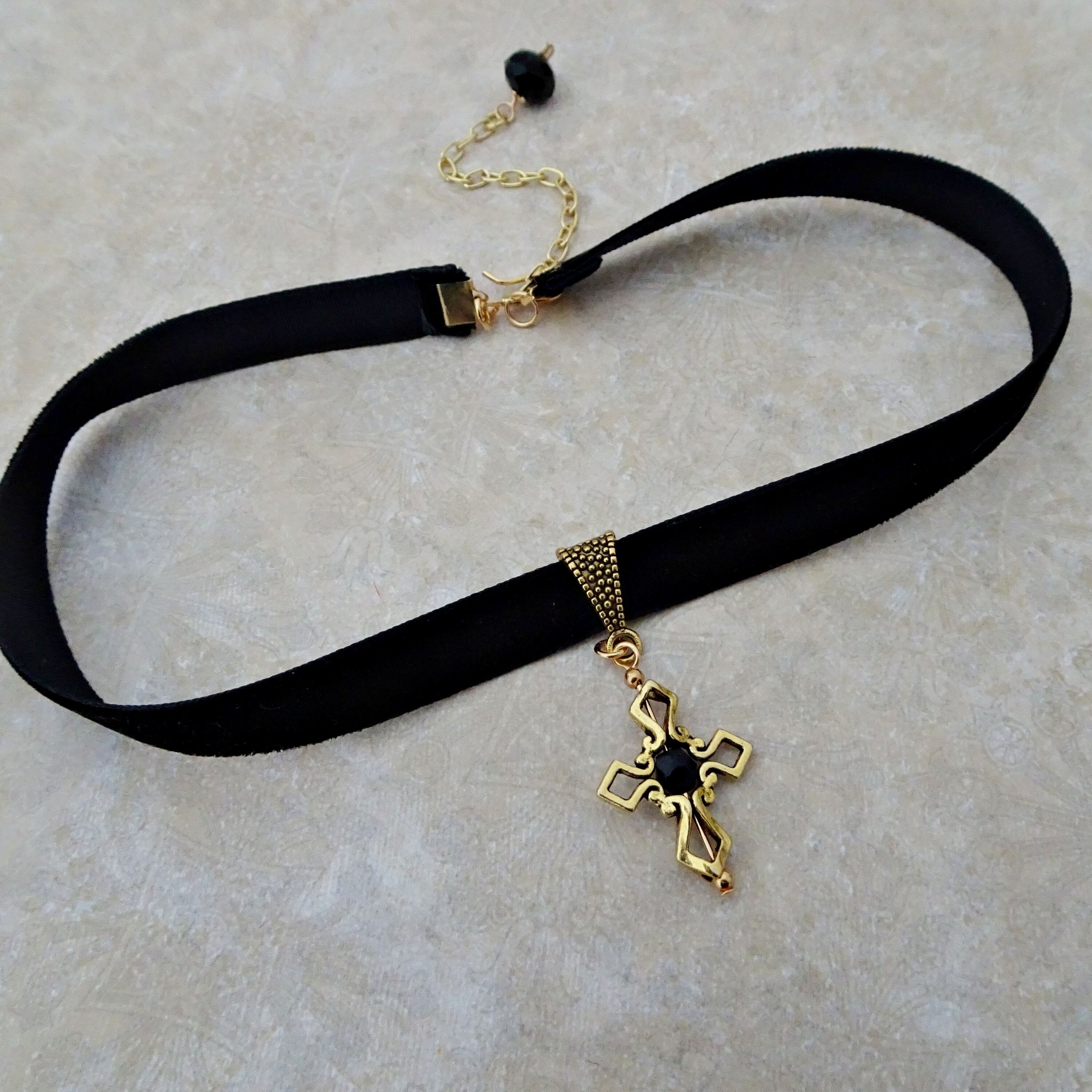 ★MIDNIGHT MOMENT.★ ribbon necklace gold RBNPENDANTNCKLCJKI_1C1043_FRON