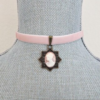 MOMOCAT Girocollo In Velluto Viola Con Ciondolo Ametista - Placcato Oro 14K, Collana Gotica Vintage, Regalo Di Compleanno Per Donne