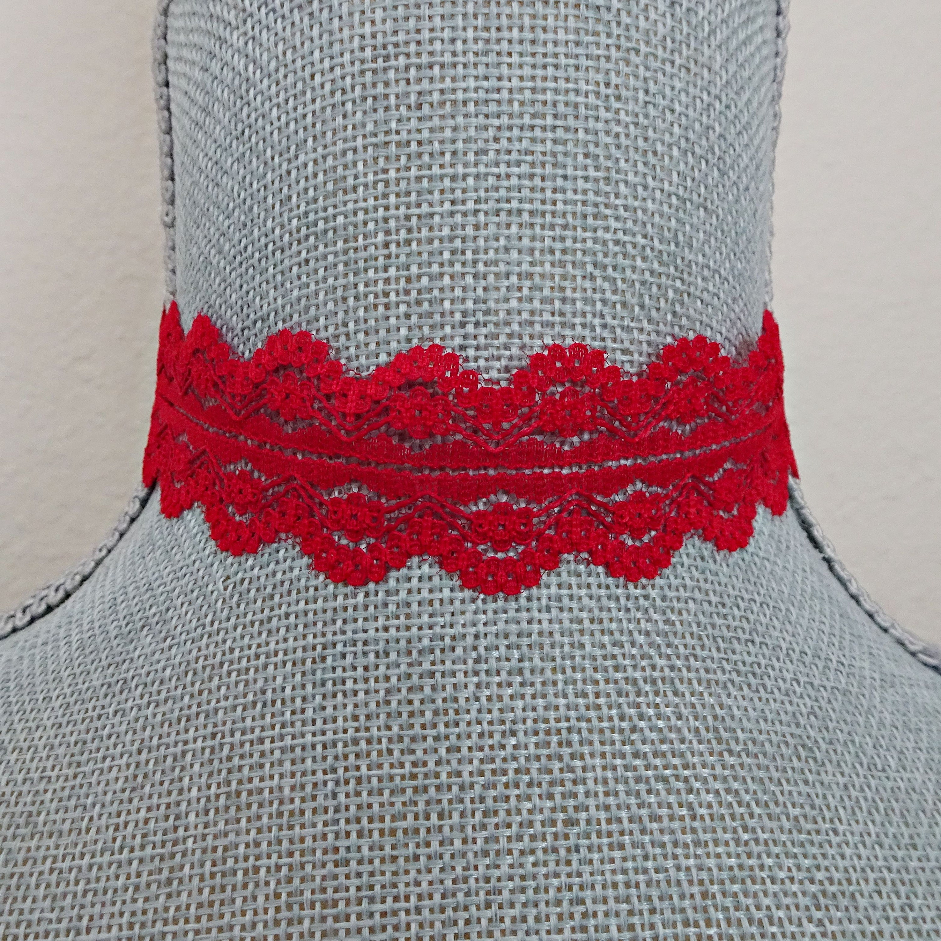 Gothic Lace Necklace And Lace Ring Bracelet Set, Vampire Choker