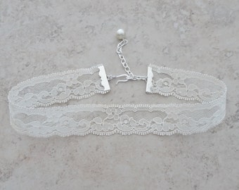 Ivory Lace Choker Halskette - Hochzeit Choker - Spitzen Halskette - Braut Choker - Hochzeitsschmuck