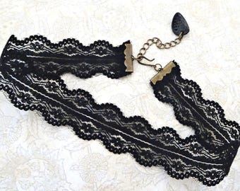 Black Lace Choker Necklace