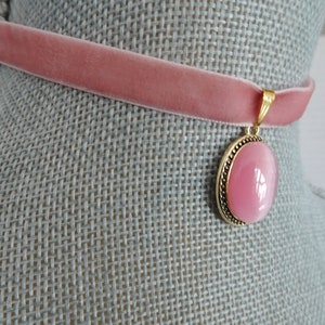Beautiful Choker with Pink Eye of Protection. main image 1