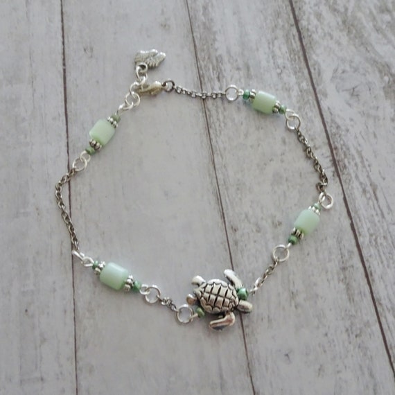 sea turtle ankle bracelet