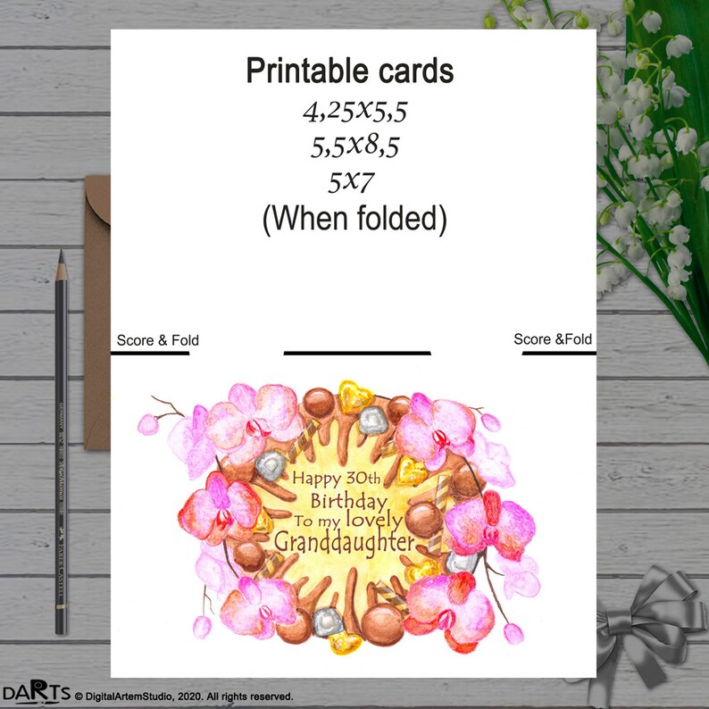 Free Printable Granddaughter Birthday Cards Good – Choose from ...