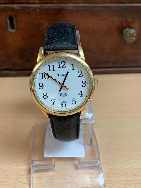timex indiglo wr 30m gold
