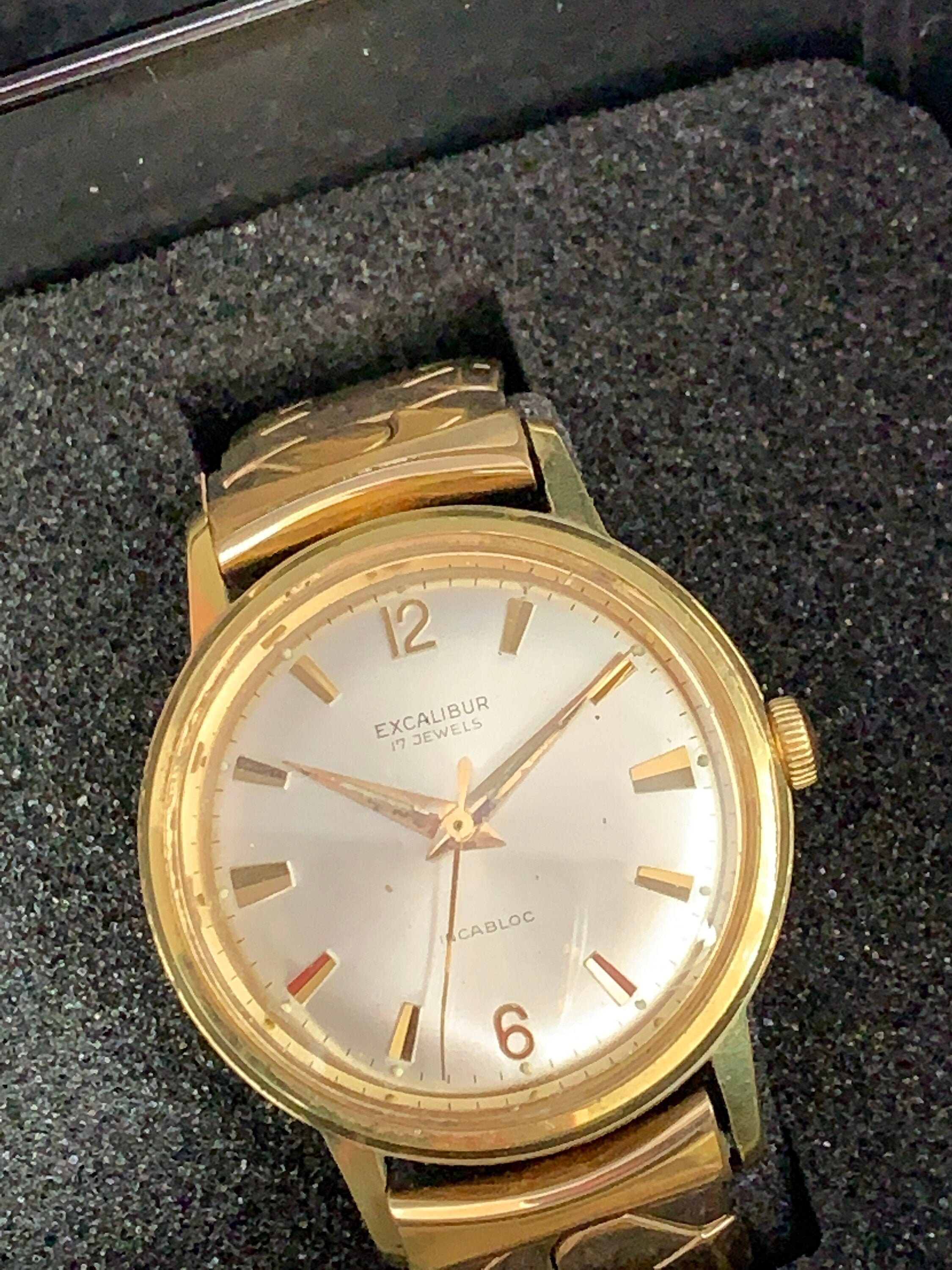 Excalibur 17 jewels incabloc watch sale
