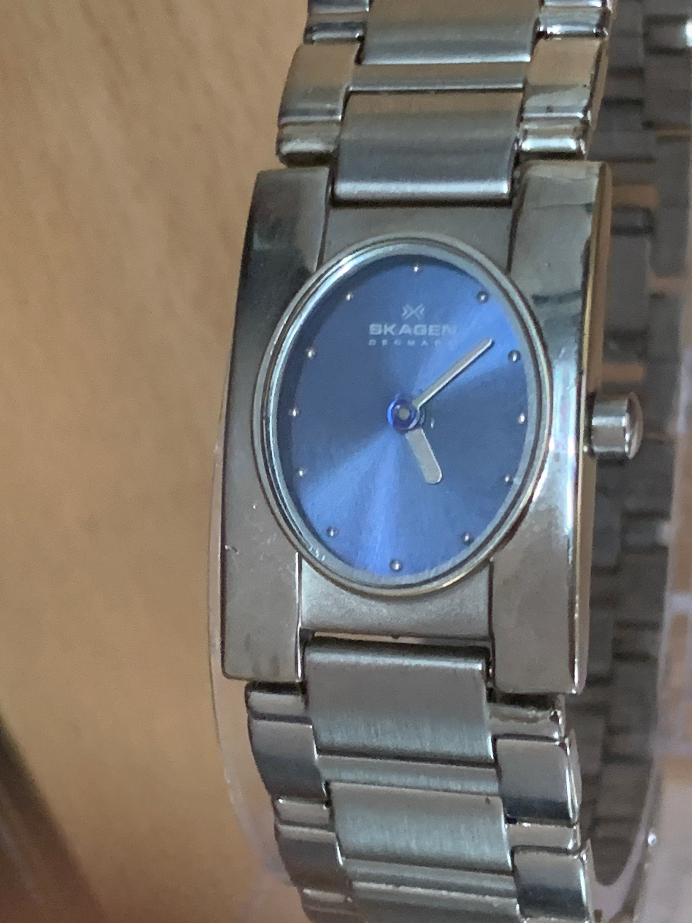 Skagen watch shop blue face