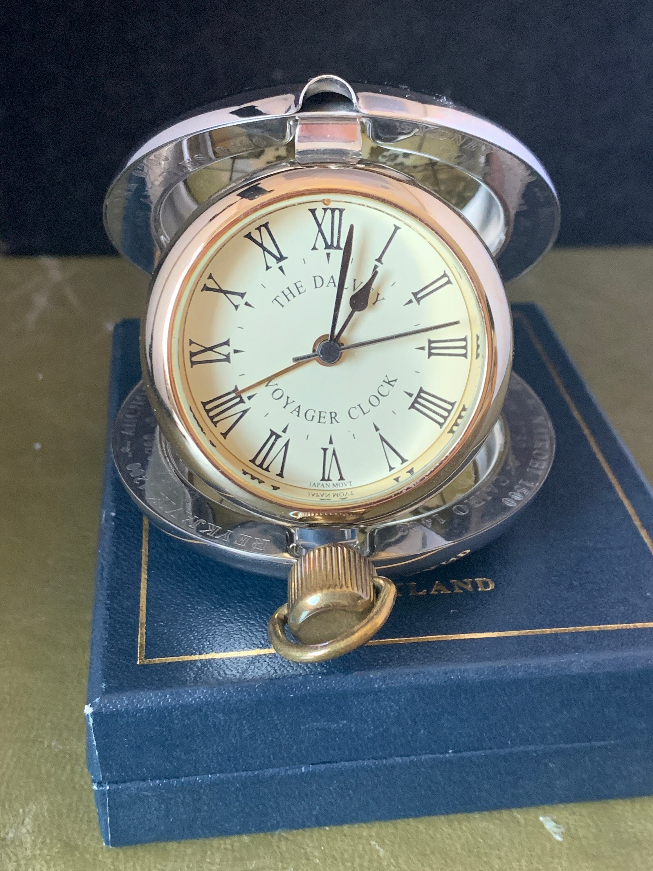 DALVEY VOYAGER 置き時計 スコットランド製 美品✨ 1993-Dalvey-Voyager-Clock-Made-In-Scotland
