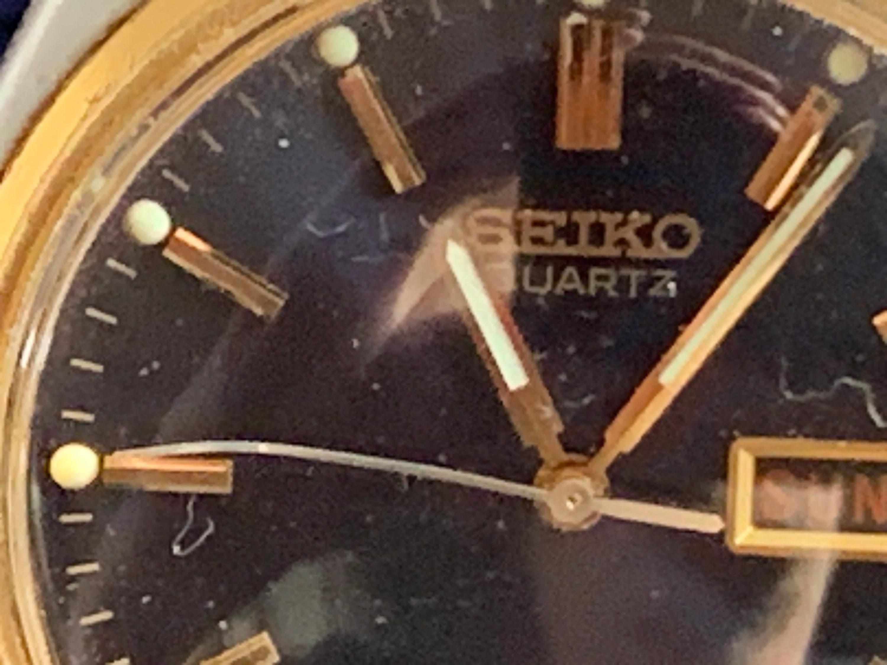 Vintage Seiko Vintage Seiko Black Dial 7N43 9041 - Etsy 日本