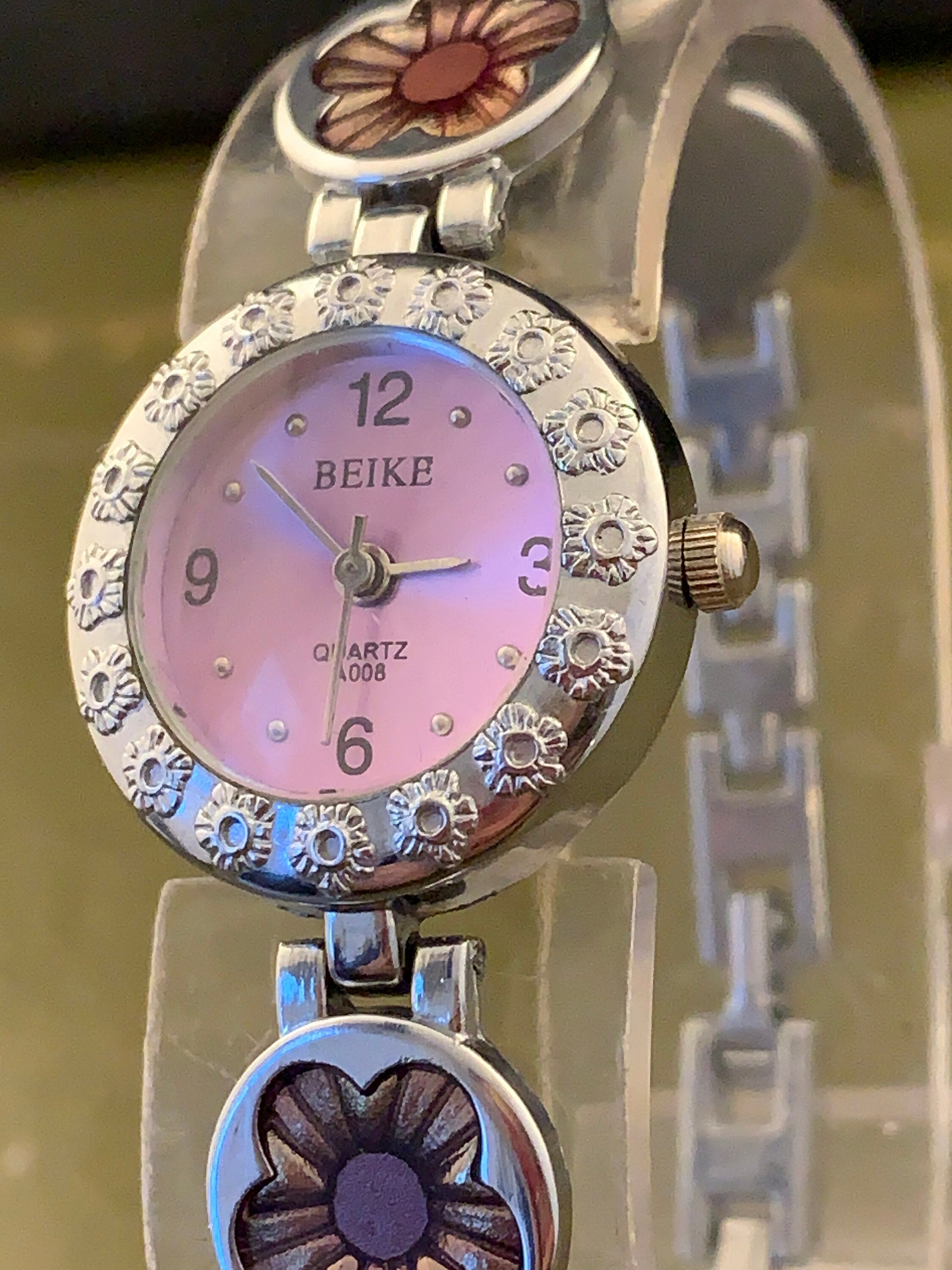 Ladies Fashion Watch With Flowers Style Strap Etsy UK