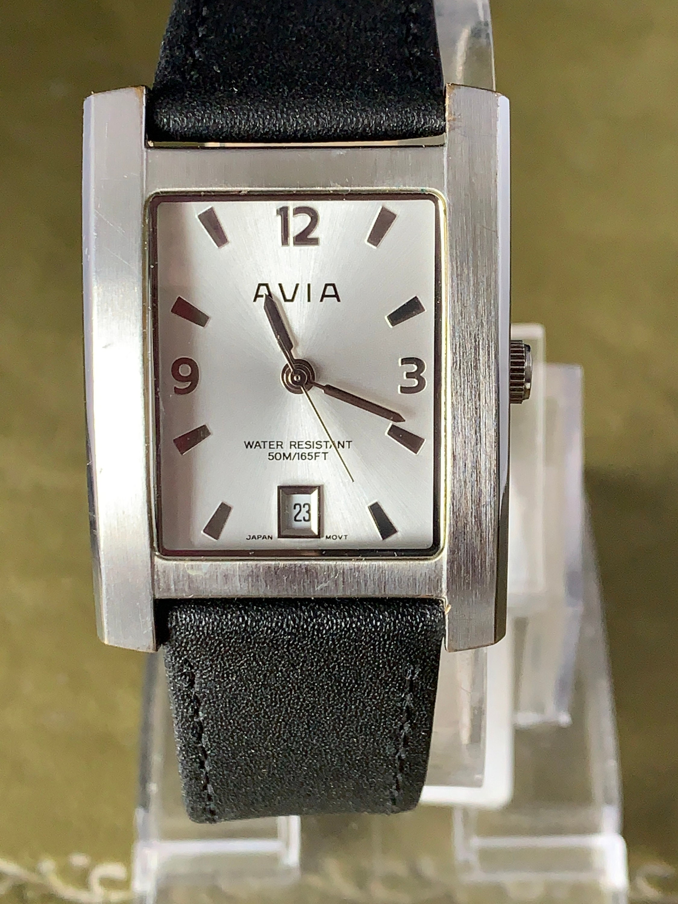 Classic Avia Tank Style Wrist Watch With Date Etsy Singapore