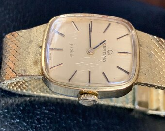 Certina jubile gold watch sale