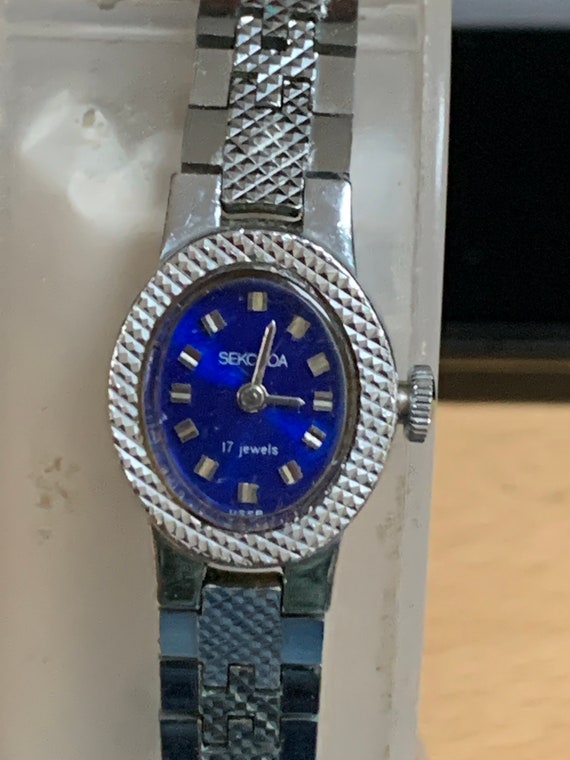 Blue sekonda ladies watch sale