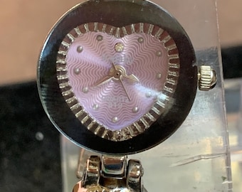Unusual Shaped Ladies Kalaky Fashion Watch with blue hearts