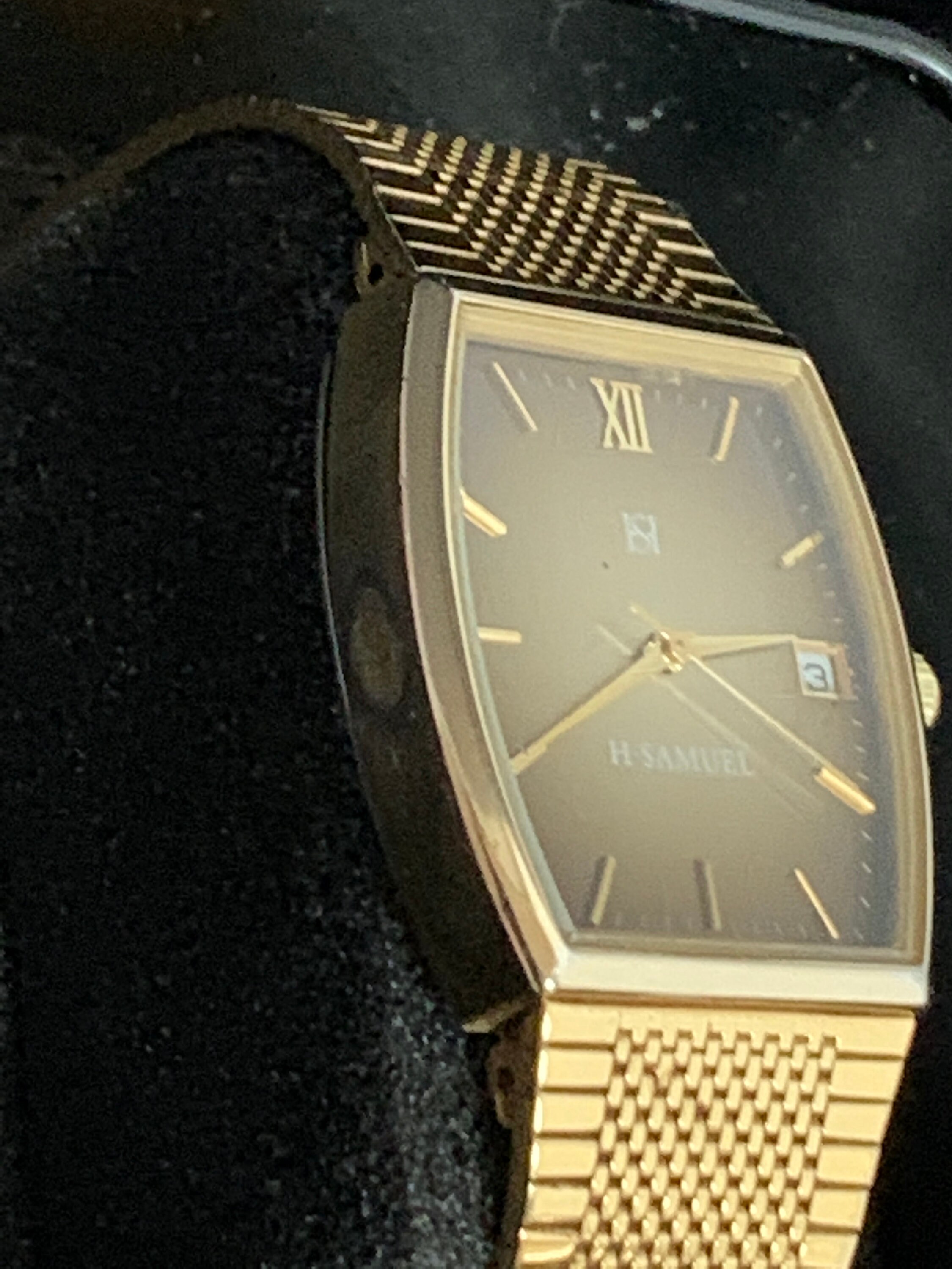 Beautiful H. Samuel Tonneau Dress Watch 