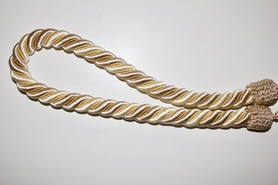 Jahrgang Vorhang Raffhalter Pastell Bronze Elfenbein 70 Etsy