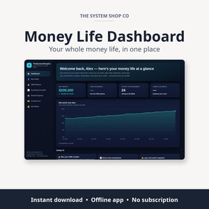 Personal Finance Dashboard Software | FIRE Retirement Calculator, Investment Planner, Net Worth Tracker | Offline Money App