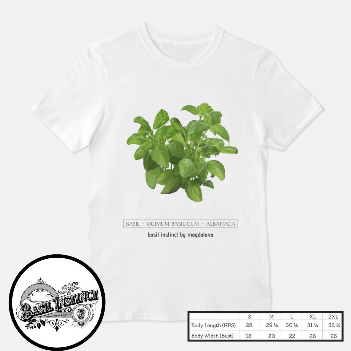 Basil Shirt Herb Shirt Basil TShirt cool Vegan Shirt Etsy