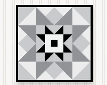 Barn Quilt Wall Art, 8 Sizes, Outdoor & Indoor Square Block, Home Decor Accent, BQ107-06