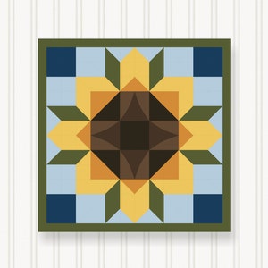 Barn Quilt Wall Art, 8 Sizes, Outdoor & Indoor Square Block, Home Decor Accent, BQ051