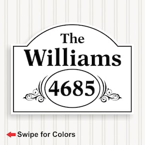 Personalized Address Sign - Premium Quality (No Wood) - 4 Sizes - Beautiful & Maintenance-Free PAS101